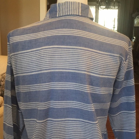 Lilli’s Closet Striped Buttondown Blouse - Picture 8 of 13
